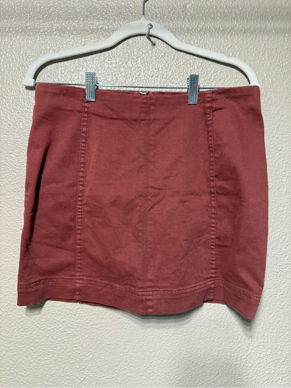 Women’s Rust Mini Skirt - Stretch Cotton Blend